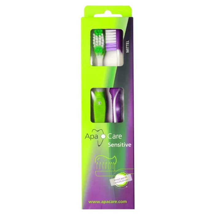 ApaCare Sensitive 3D Micro Clean dantų šepetėliai - Image 2